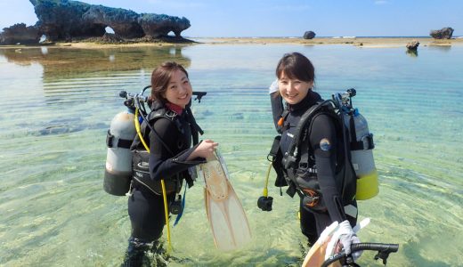 透明感あふれる海を沖縄体験ダイビング